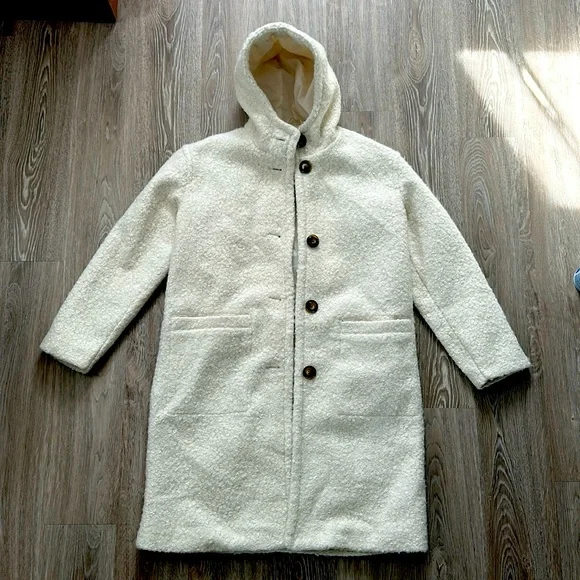 Cream Maxi Coat - Picture 1 of 9